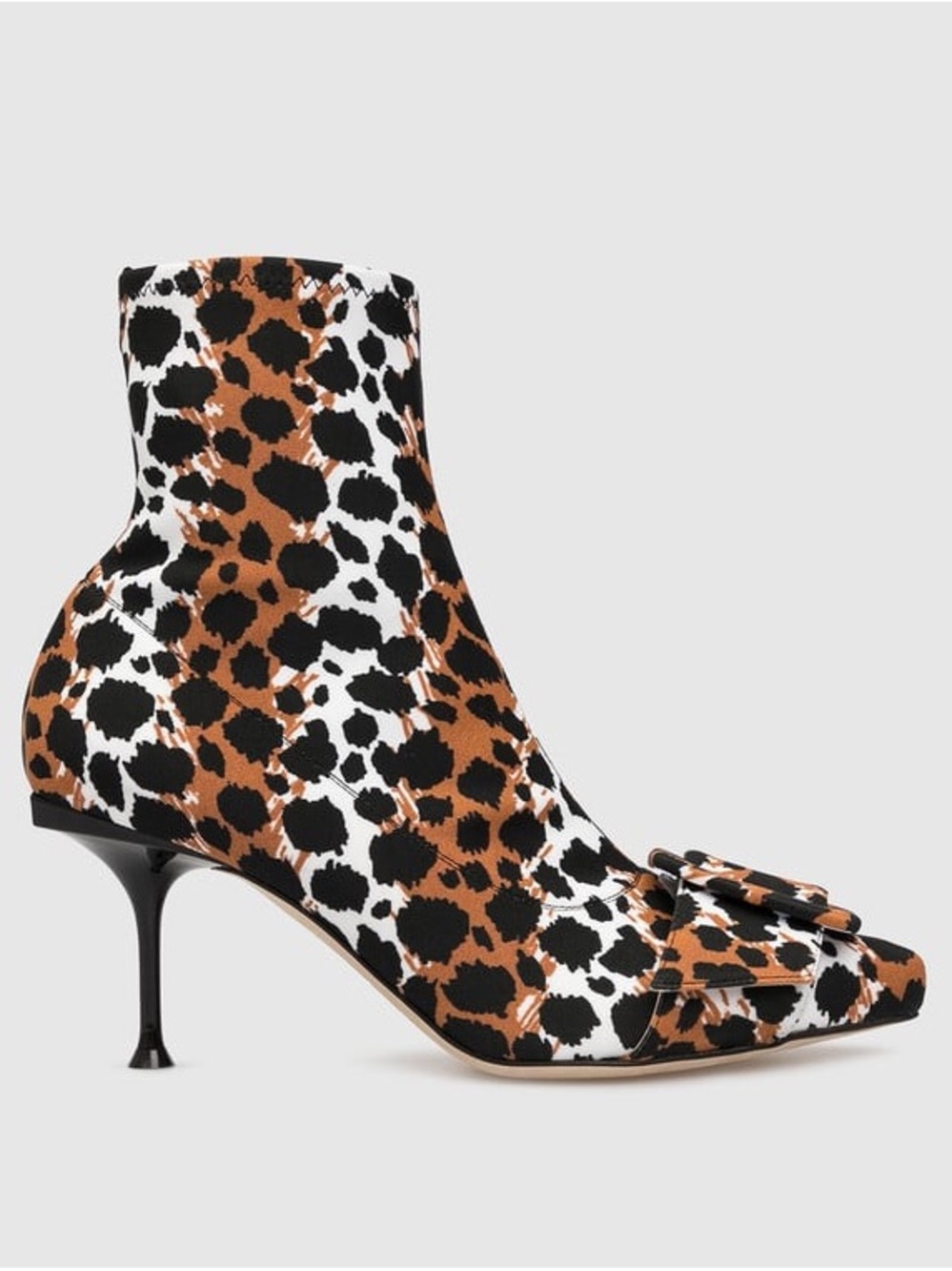 Sergio Rossi "sr Milano" Leopard Print Sock Boots - Picture 5 of 13
